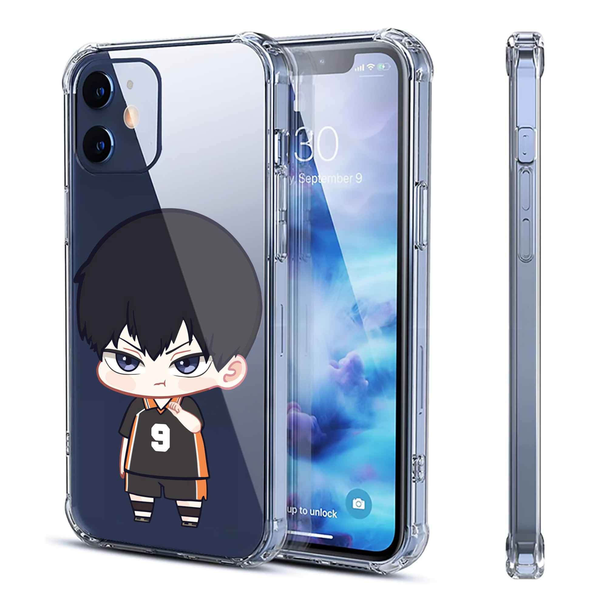 （画像用） ハイキュー!! Haikyu!! 【iPhone 12シリーズ対応】透明スマホケース（クリアソフトケース）